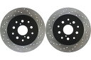 brake disc rotor ディスクブレーキローターディスクスポーツスロットフロントフロント126.65138SR Rear PAIR Stoptech Disc Brake Rotor for 2002-2010 Lexus SC430 (45219)