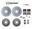 brake disc rotor 륻ǥW203 C230 C280եȤӥꥢ֥졼ǥѥåɤȥ󥵡å For Mercedes W203 C230 C280 Front and Rear Brake Disc Rotors Pads &Sensors KIT