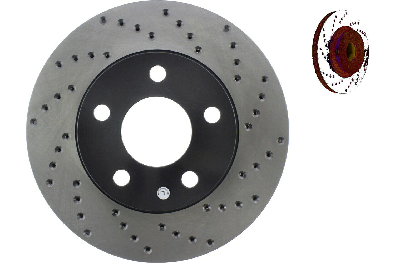 brake disc rotor STOPTECH 12-13 Front PAIR Stoptech Disc Brake Rotor for 1997-2003 Pontiac Grand Prix (46777)