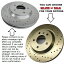 brake disc rotor CRK7705 Z23 Z0097 FIT 2004 2005 2006 Lexus ES330 Cross Drilled Brake Rotors Ceramic Pad F+R