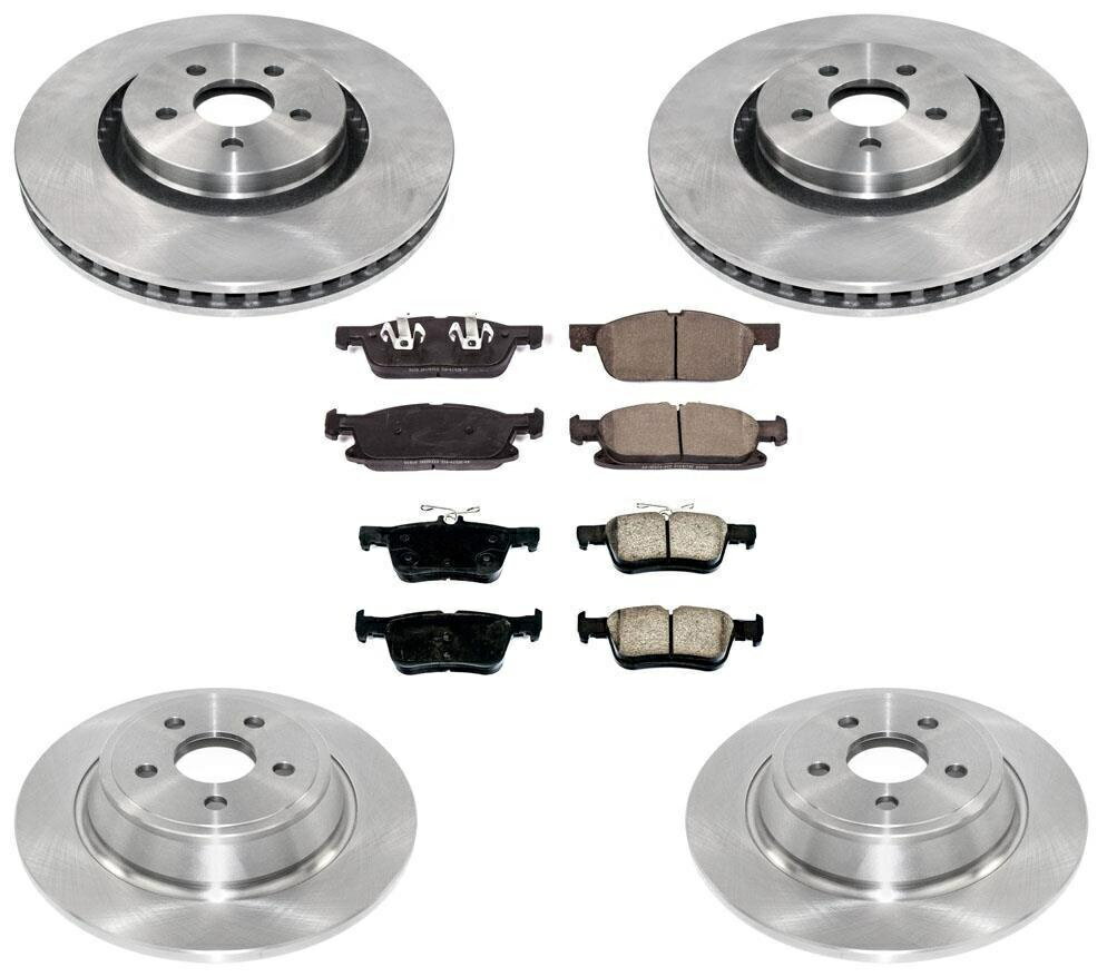 brake disc rotor ポンティアックGTO2005T-Slotユニディレクトユニディレクトスロットローター（ペアdba Rotors Brake Pads For Ford Edge 15-20 All Wheel Drive With Larger 345MM Rotors