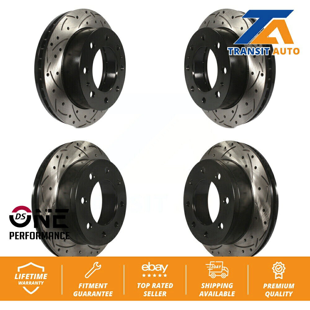 brake disc rotor シボレーシルバラード2500 HD GMCシエラ用のフロントリアドリルスロットブレーキローターキット Front Rear Drill Slot Brake Rotor Kit For Chevrolet Silverado 2500 HD GMC Sierra