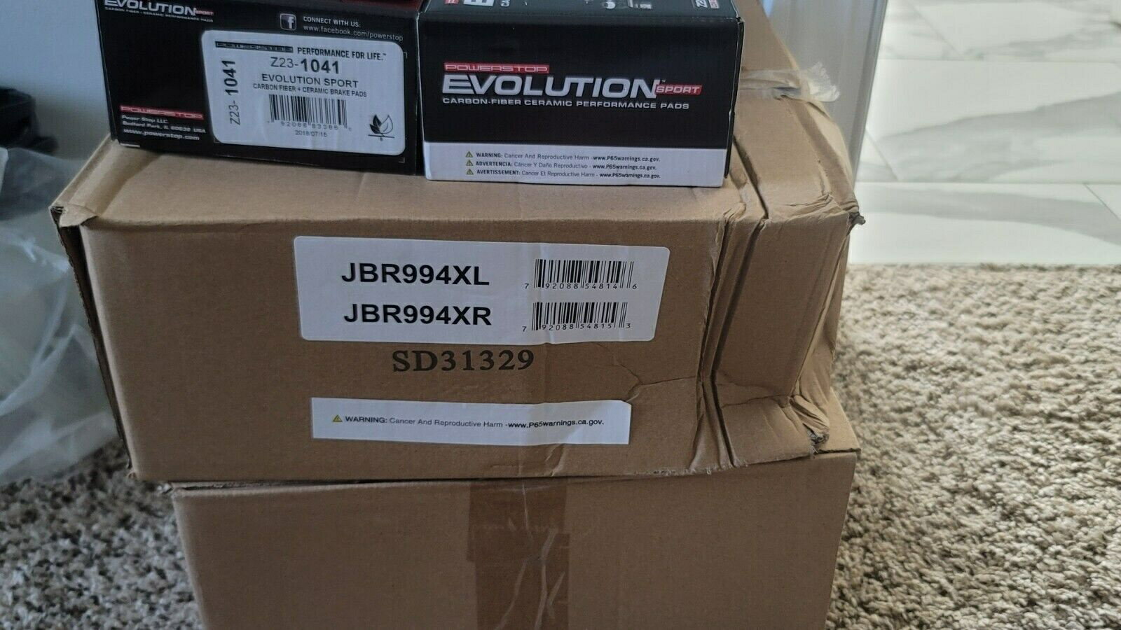 brake disc rotor F-150のためのHawk Talon 17-20 Ford w/ Electric Parkブレーキが曲がっています... All in one Box-Z23-1212, Z23-1210, JBR1303XL, JBR1370XL Brake pad and Rotors kit