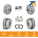 brake disc rotor フォードレンジャーRWD用のフロントリアコートブレーキローターセミメタリックパッドドラムキット(7PC) Front Rear...