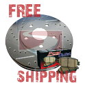 brake disc rotor 2014年年年のタロンジープチェロキーsrt (F&R) Drill Slot Brake Rotors + POSI QUI...