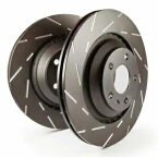 brake disc rotor [フロント] Brakenetic Premium Drilled Brake Rotors+posi静かセラミックbpk85989 EBC Brakes USR7462 Slotted rotors feature a narrow slot to eliminate wind noise.