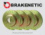 brake disc rotor եɥ֥󥳥֥󥳥ȥåŤե緿ǥ5 5.5 FRONT+REAR BRAKENETIC SPORT Cross DRILLED Brake Rotors [338mm] 30.33160.21