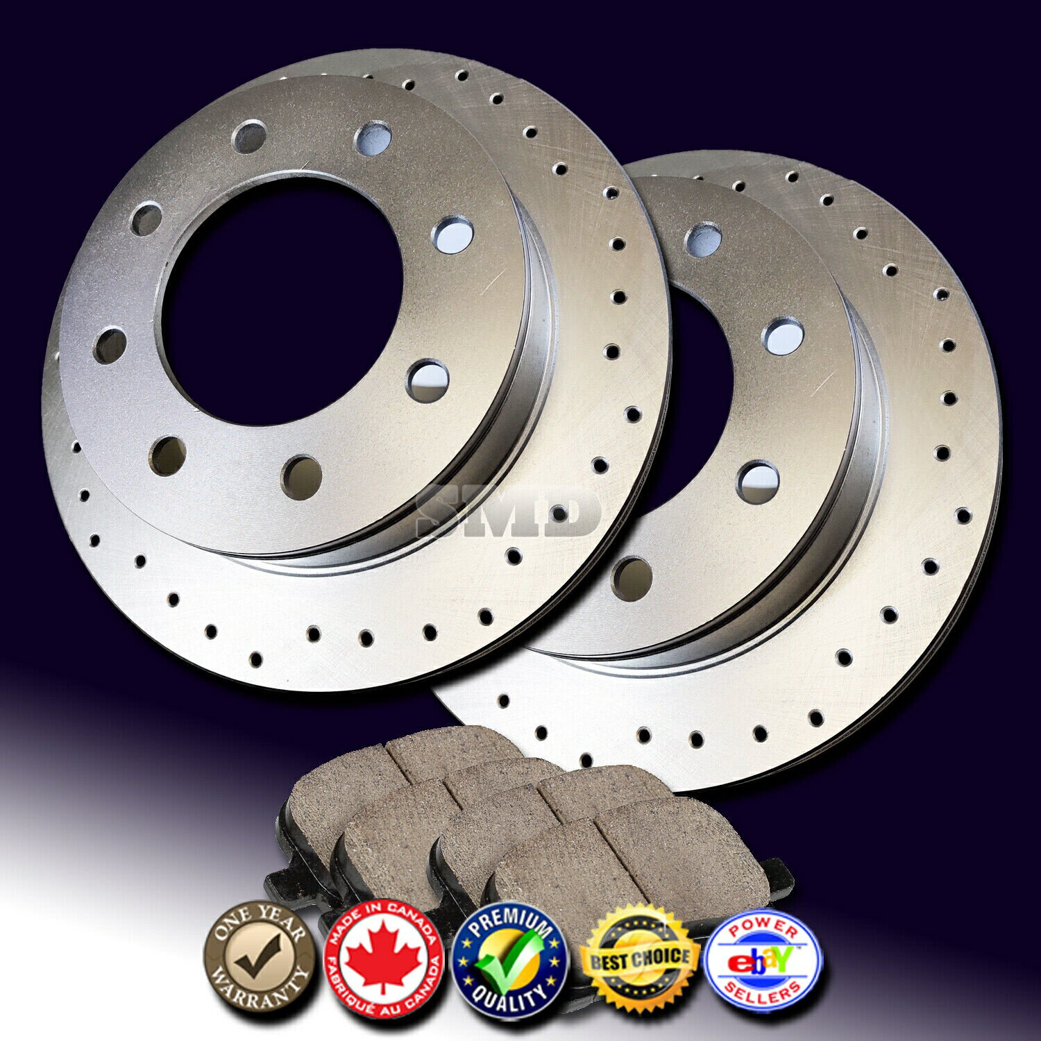 brake disc rotor Z1023 FIT 2003 2004 2005 2006 2007 2008 Dodge RAM 2500ブレーキローターセラミックパッド Z1023 FIT 2003 2004 2005 2006 2007 2008 DODGE RAM 2500 BRAKE ROTORS CERAMIC PADS