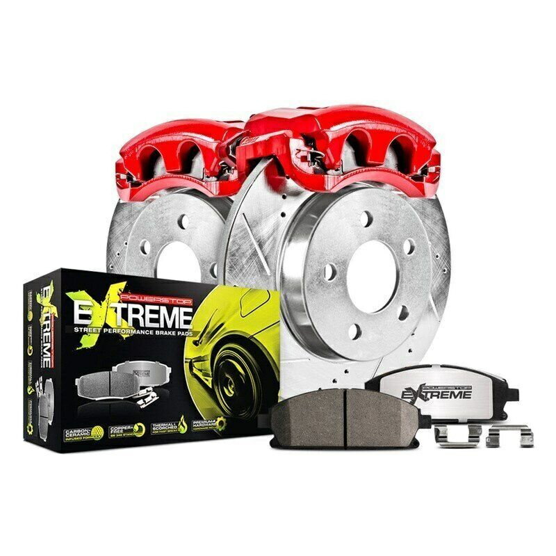 brake disc rotor スバル用アウトバック00-04ブレーキキットパワーストップ1クリックストリートウォリアーZ26ドリル For Subaru Outback 00-04 Brake Kit Power Stop 1-Click Street Warrior Z26 Drilled