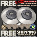 brake disc rotor O0767 Fit 2006 2007 Dodge Grand Caravan 4-Wheel-Disc Black Brak...