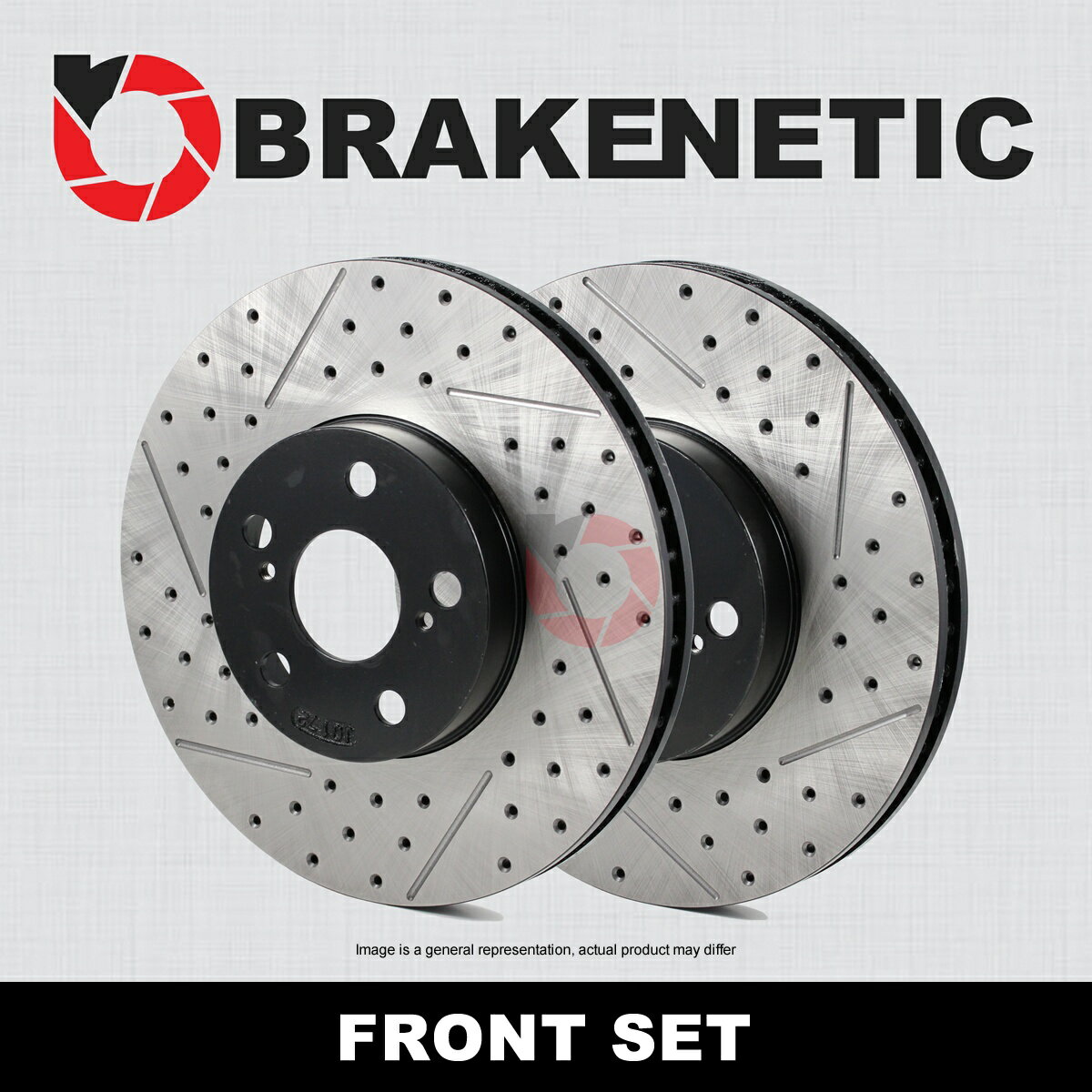 brake disc rotor [եȥå] Brakenetic Premium Drill Slot Brake RotorsW/BremboBNP22022.DS [FRONT SET] BRAKENETIC PREMIUM Drill Slot Brake Rotors (w/BREMBO) BNP22022.DS