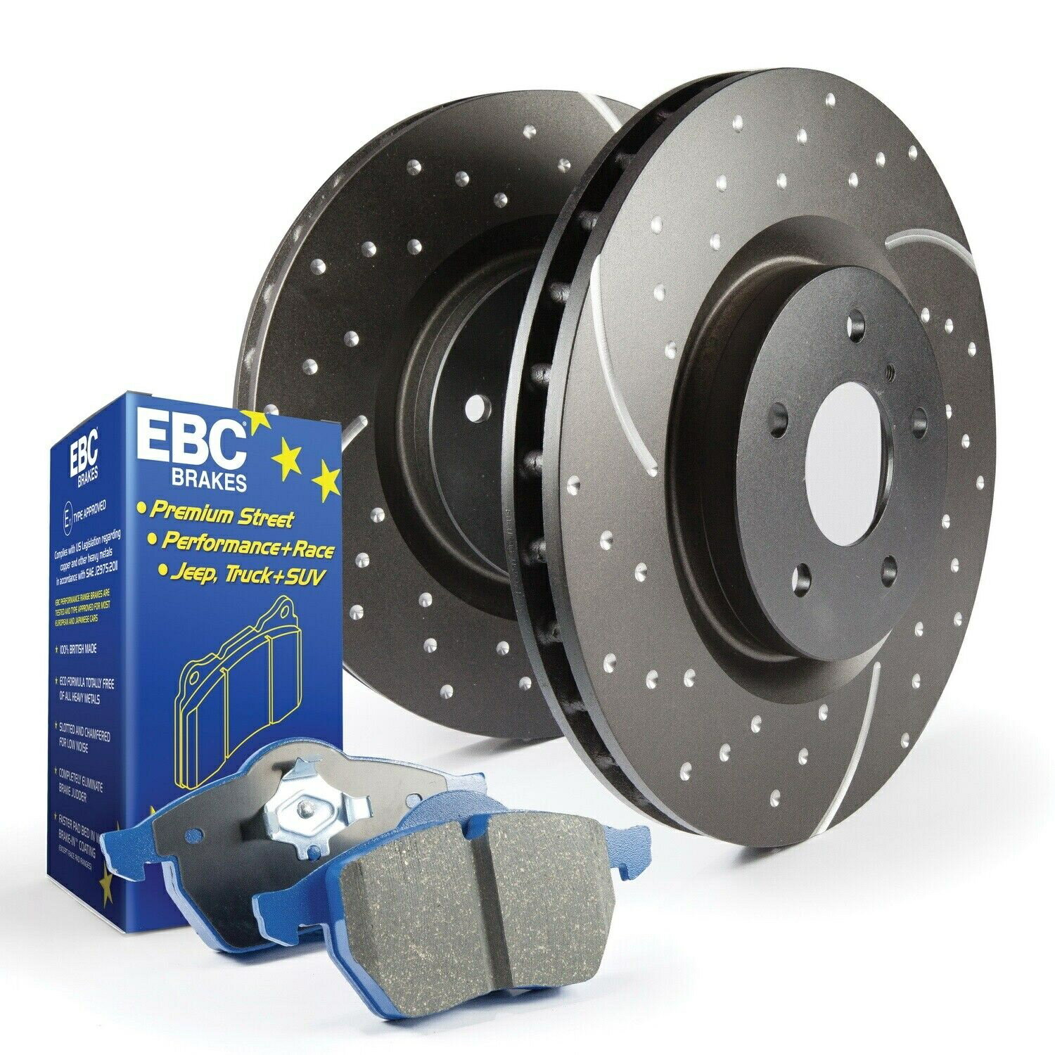 brake disc rotor EBCブレーキS6KF1093 S6キットブルーストフとGDローターフィット03-09 350Z G35 EBC Brakes S6KF1093 S6 Kits Bluestuff and GD Rotors Fits 03-09 350Z G35