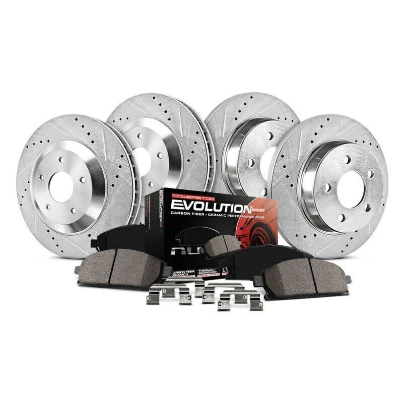 brake disc rotor ポンティアックソルスティス06-09ブレーキキットパワーストップ1クリックZ23エボリューションスポーツ For Pontiac Solstice 06-09 Brake Kit Power Stop 1-Click Z23 Evolution Sport