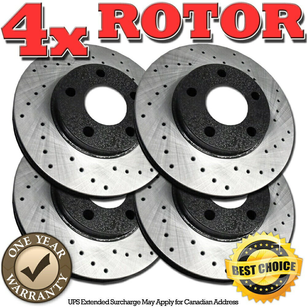 brake disc rotor RH0747フロント+リアドリルドブレーキローター2002年の日本建設カムリv6 se xle RH0747 FRONT+REAR Drilled Brake Rotors FOR 2002 JAPAN-BUILT Camry V6 SE XLE