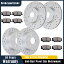 brake disc rotor Lexus ES350 ES300H 296mmե281mmꥢɥ֥졼ѥåɥåȤŬƤޤ Fit for Lexus ES350 ES300H 296mm Front 281mm Rear Drilled Brake Rotors Pads Kit