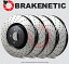 brake disc rotor ե+ꥢ֥饱ͥƥåץߥ९ɥɥ֥졼ǥ50.61102.21 FRONT+REAR BRAKENETIC PREMIUM Cross Drilled Brake Disc Rotors 50.61102.21