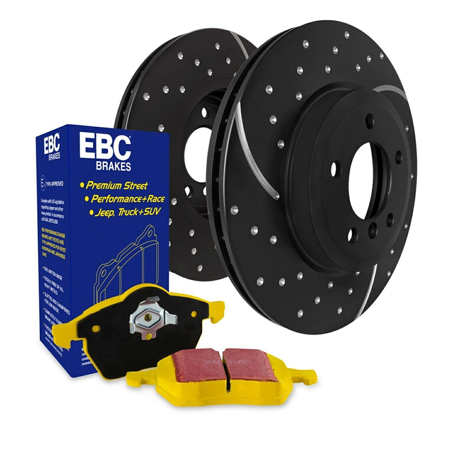 brake disc rotor EBCブレーキS5KR1265 S5キットイエロースタッフとGDローターに適合する09-15カマロCTS EBC Brakes S5KR1265 S5 Kits Yellowstuff And GD Rotors Fits 09-15 Camaro CTS