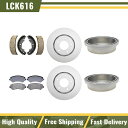 brake disc rotor 2005年の2005年ダッジグランドキャラバンコーティングブレーキローターパッド +ブレーキドラムと靴 For 2004 20...