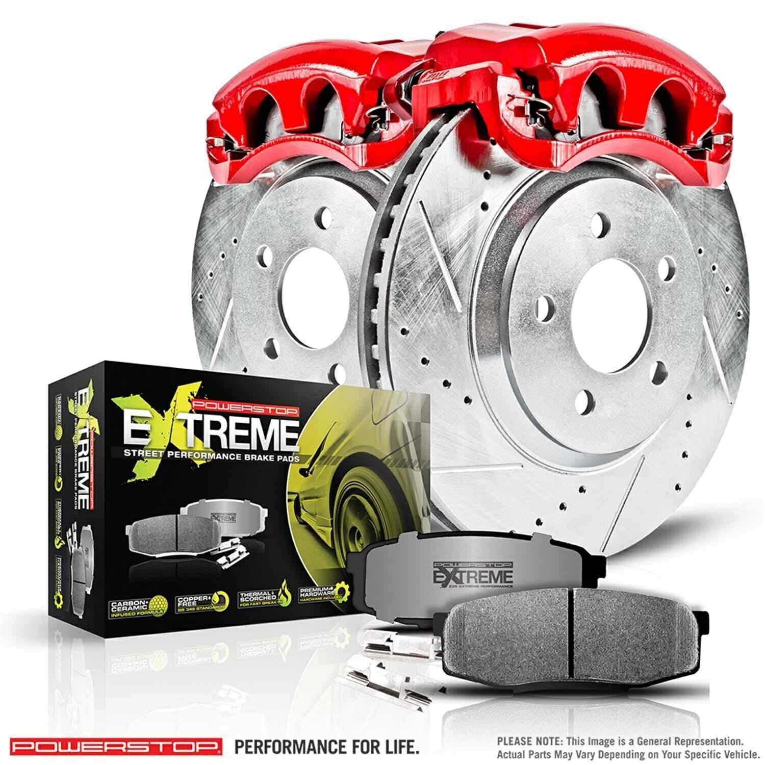 brake disc rotor パワーストップKC3032-26 Z26フロント200のエクストリームストリートウォリアーブレーキキット Power Stop KC3032-26 Z26 Extreme Street Warrior Brake Kit for Front 200