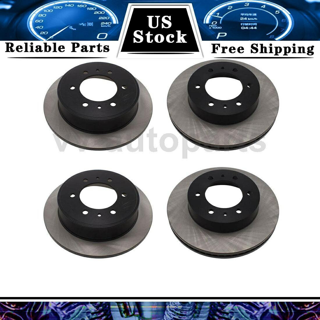 brake disc rotor 2007年から2010年のフロントリアディスクブレーキローター中心部の4PCSハマーH3 Front Rear Disc Brake Rotor Centric Parts 4PCS For 2007-2010 Hummer H3