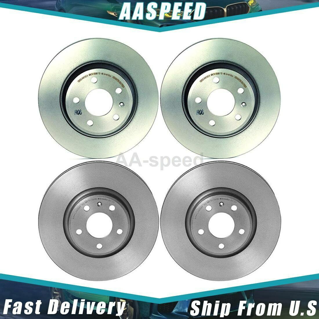 brake disc rotor 2011-2017 Audi 4Xフロントリアディスクブレーキローターブレンボ For 2011-2017 Audi 4X Front Rear Disc Brake Rotor Brembo