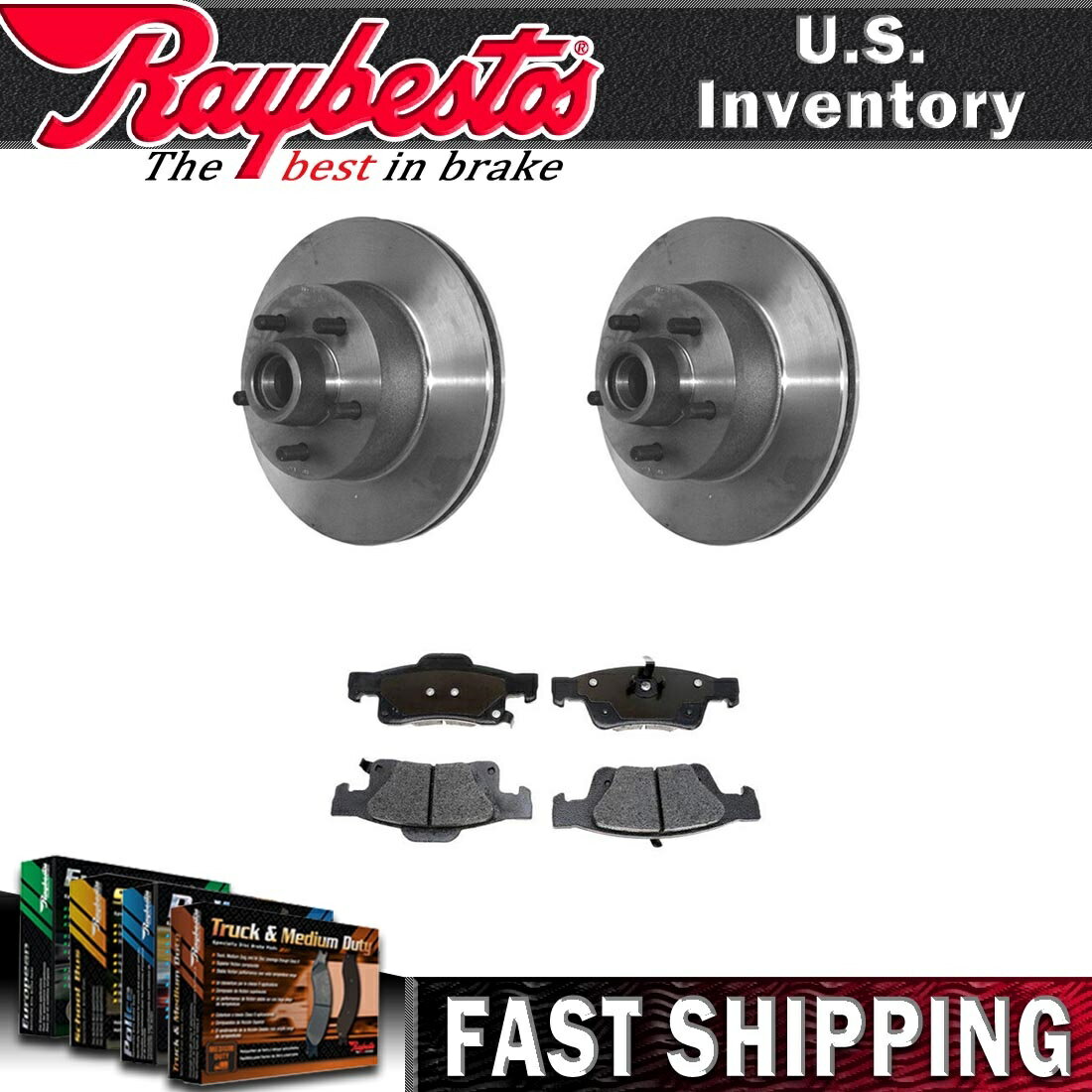 brake disc rotor 1971-1973アメリカンモーターズマタドールのフロントブレーキローターとハブアセンブリパッド Front Brake Rotor and Hub Assembly Pads For 1971-1973 American Motors Matador