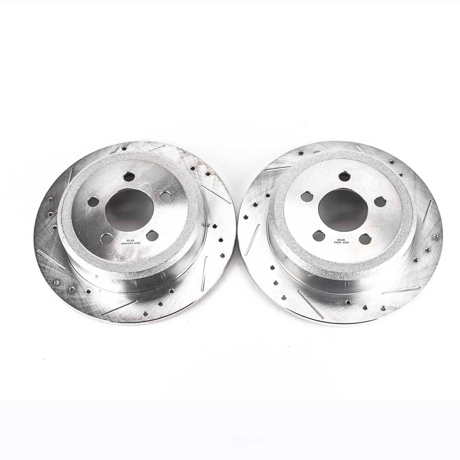 brake disc rotor ǥ֥졼åȥɥɥ롢åȡӰå֥졼ڥ Disc Brake Rotor Set-Rear Drilled, Slotted and Zinc Plated Brake Rotor Pair Rear