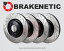 brake disc rotor [ե+ꥢ] Brakenetic Premium GTåդ֥졼ǥBPRS89082 [FRONT+REAR] BRAKENETIC PREMIUM GT SLOTTED Brake Disc Rotors BPRS89082