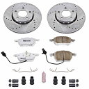 brake disc rotor アウディA6/A6 Quattroのパワーストップブレーキキット1998-2001フロントZ26ストリートウォリアー Powe...