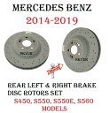 brake disc rotor メルセデスW222 S450 S550 S560用に2のリアブレーキクロスドリルドディスクローターセット Rear Brake Cross Drilled Disc Rotors Set of 2 For Mercedes W222 S450 S550 S560
