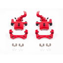 brake disc rotor マツダmiataのパワーストップブレーキキット94-02ブラケットペア付きリアレッドキャリパー Power Stop Brak...