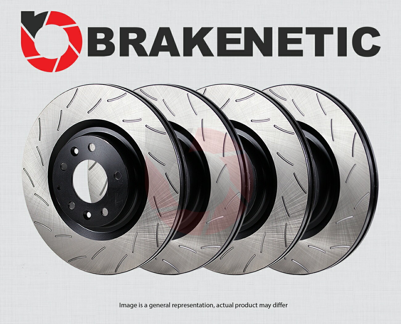 brake disc rotor [ե+ꥢ] Brakenetic Premium RSåդ֥졼ǥBPRS89344 [FRONT+REAR] BRAKENETIC PREMIUM RS SLOTTED Brake Disc Rotors BPRS89344