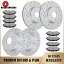 brake disc rotor ȥ西Х쥯ES300H 296mmեȤ281mmꥢ֥졼ѥåɤŬ礷ޤ Fit for Toyota Avalon Lexus ES300H 296mm Front and 281mm Rear Brake Rotors Pads