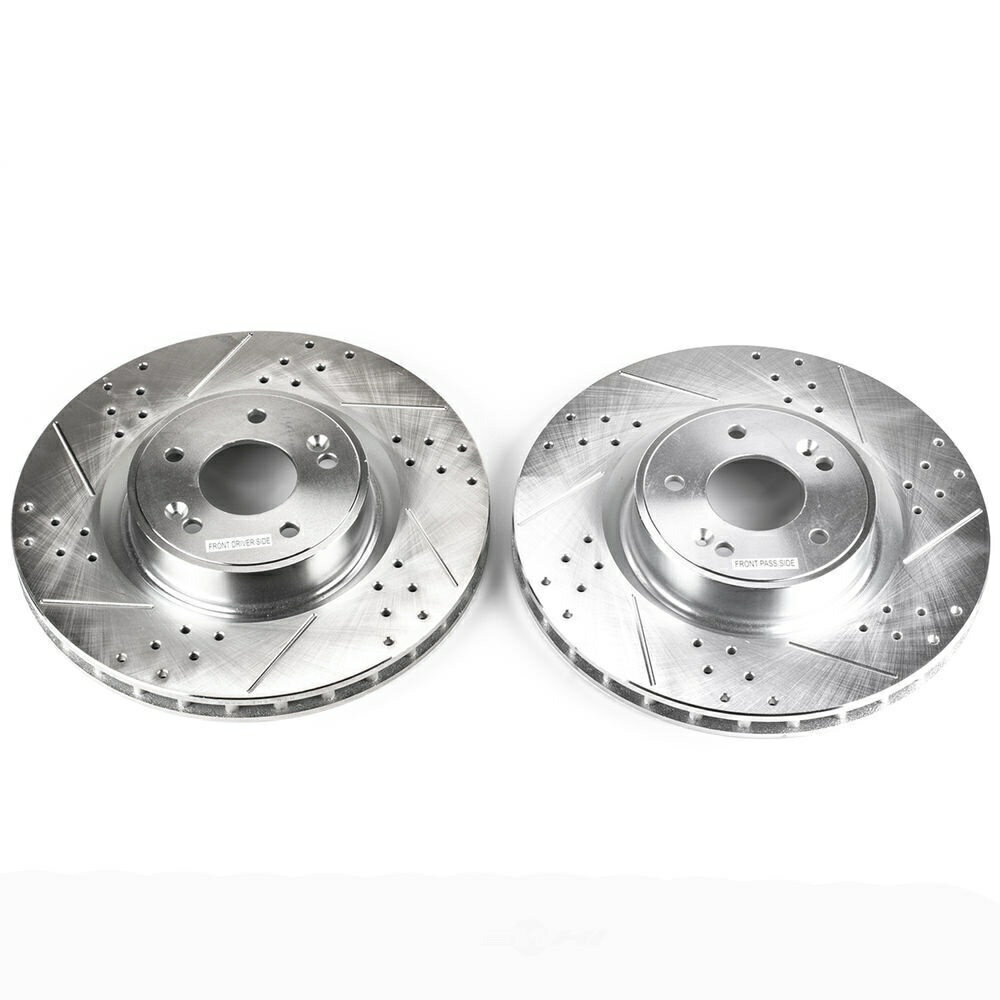 brake disc rotor ディスクブレーキローターセットフロントパワーストップは10-16ヒュンダイジェネシスクーペに適合します Disc Brake Rotor Set Front Power Stop fits 10-16 Hyundai Genesis Coupe