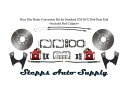 brake disc rotor 標準GMのリアディスクブレーキ変換キット10/12ボルトリアエンド、レッドキャリパー Rear Disc Brake Conv...