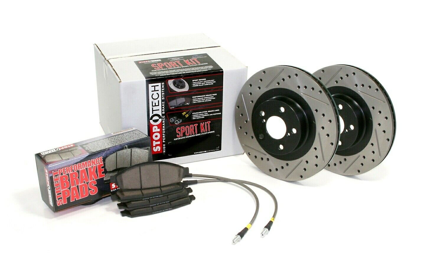 brake disc rotor STOPTECH 978.40017R STOPTECH SPORT BRAKE KIT FITS 06-09 S2000 Stoptech 978.40017R Stoptech Sport Brake Kit Fits 06-09 S2000