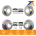 brake disc rotor GMC Sierra 3500クラシック用のフロントリアディスクブレーキローターとセミメタルパッドキット Front Rear Disc Brake Rotors & Semi-Metallic Pad Kit For GMC Sierra 3500 Classic