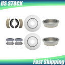 brake disc rotor フィット2004 2005ダッジグランドキャラバンコーティングブレーキローターパッド +ブレーキドラムと靴 Fit 2004 ...