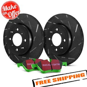 brake disc rotor EBC S2KF1512ステージ2スポーツスロットスロットフロントブレーキキット15-17スバルアウトバック EBC S2KF1512 Stage 2 Sport Slotted Front Brake Kit for 15-17 Subaru Outback