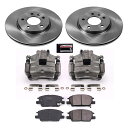 brake disc rotor KCOE7400 PowerStop 2ホイールセットブレーキディスクとキャリパーキットフロント新しいシボレー KCOE740...