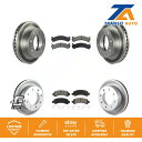 brake disc rotor シボレーエクスプレス2500 GMC用のフロントリアコートブレーキローターセミメタリックパッドキット Front Rear C...