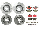 brake disc rotor フロントリアブレンボXtraブレーキキットセラミックパッドディスクローターがTT quattro用に掘削されました Front Rear Brembo Xtra Brake Kit Ceramic Pads Disc Rotors Drilled For TT Quattro