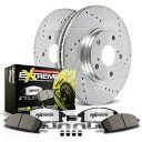 brake disc rotor K5985-26 PowerStop 2ホイールセットブレーキディスクとパッドキットのリアE70 x5シリーズx6 K5985-26 Powerstop 2-Wheel Set Brake Disc and Pad Kits Rear for E70 X5 Series X6