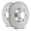 brake disc rotor LexusのパワーストップブレーキローターIS200T 2016 2017フロントドリル＆スロットペア Power Stop Brake Rotors For Lexus IS200t 2016 2017 Front Drilled & Slotted Pair