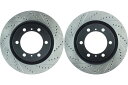 brake disc rotor 2010-2020トヨタ4runner(46421)のフロントペアSTOPTECHディスクブレーキローター Front PAI...