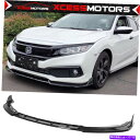 海外製 エアロパーツ フィット19-21ホンダシビックイコンペイントカーボンファイバープリントフロントバンパーリップスポイラー Fits 19-21 Honda...