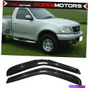 海外製 エアロパーツ フィット97-03フォードF150 F250標準キャブスリムスタイルウィンドウバイザーレインディフレクター Fits 97-03 Ford...