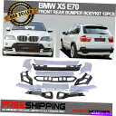海外製 エアロパーツ フィット07-10 BMW X5 E70 PPフルエアロダイナミックバンパーフロントバンパーリアリップ13PCS Fit 07-10 BMW X5 E70 PP Full Aerodynamic Bumper Front Bumper Rear Lip 13PCS