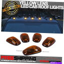 海外製 エアロパーツ フォードトラック5pcs楕円形の黄色のレンズトップLEDキャブルーフランニングマーカーライト Fits Ford Truck 5PCS O...