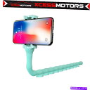 海外製 エアロパーツ Caterpillar Phone Holder Standフレキシブルレイジーブラケットワームマウントユニバーサル グリーン Caterpillar Phone Holder Stand Flexible Lazy Bracket Worm Mount Universal, Green